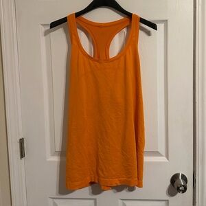 Lulu Lemon Orange Racerback Tank Top